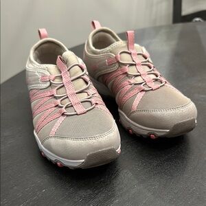 Skechers Pink and Beige Slip On Sneakers